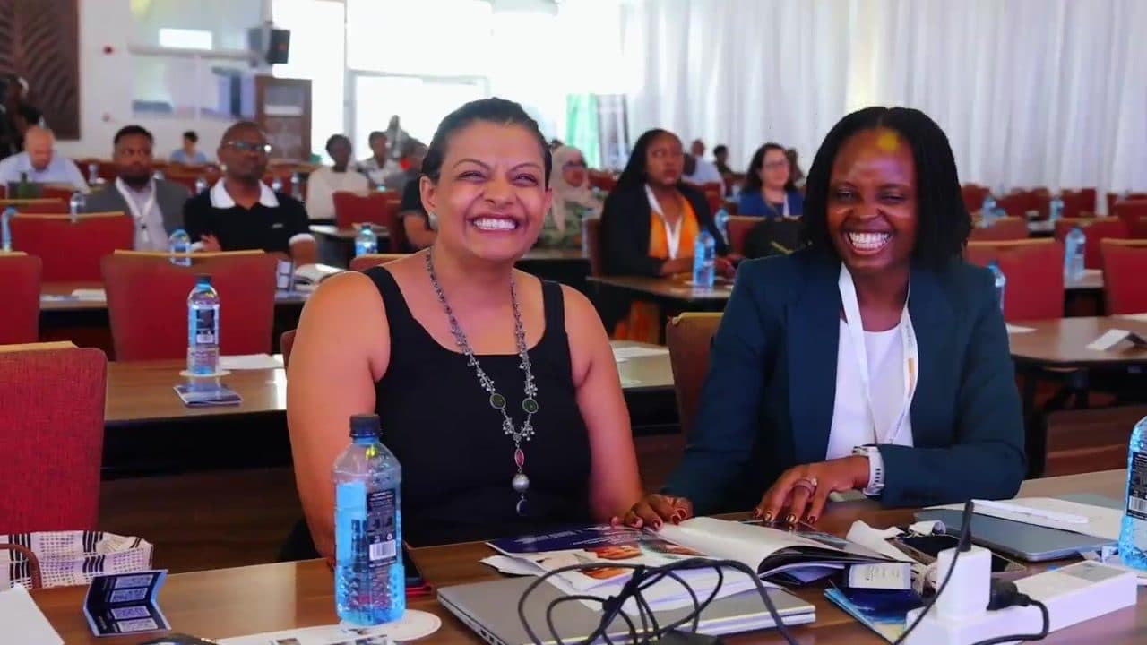 Delegates in the plenary hall
