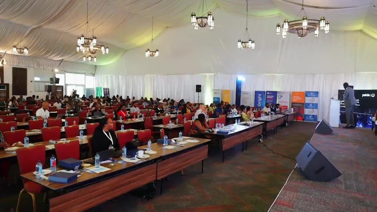 Delegates in the plenary hall at Sarova Whitesands