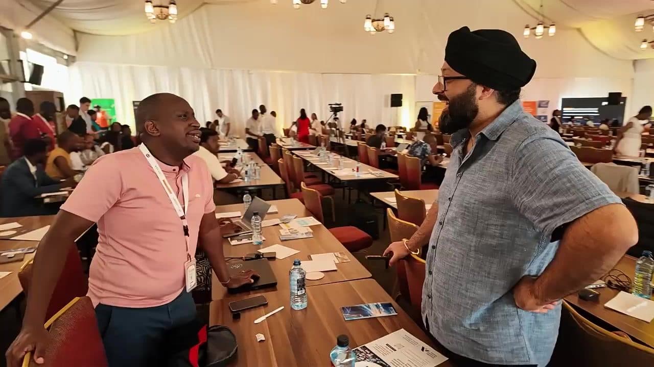 Delegates talking between sessions